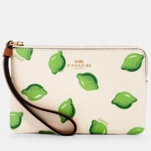 Coach Lime Wristlet. NWT.